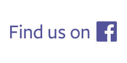 Find us on Facebook logo